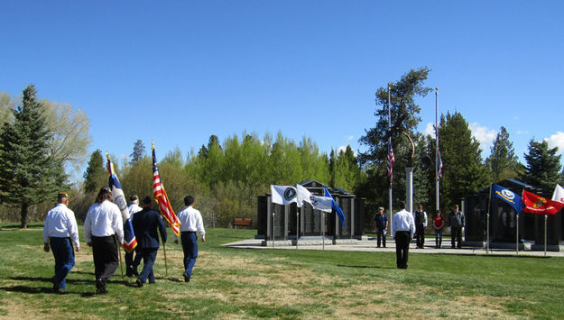 Color Guard. Photo by Pinedale Online.