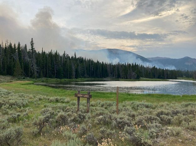 Soda Lake Fire. Photo by Bridger-Teton National Forest.