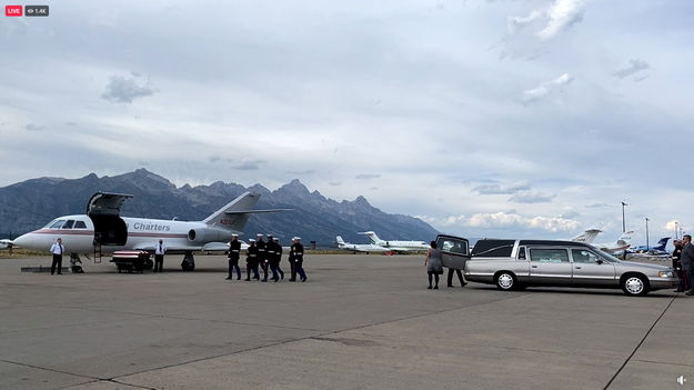 Honor Guard approaches. Photo by Jackson Hole News & Guide.