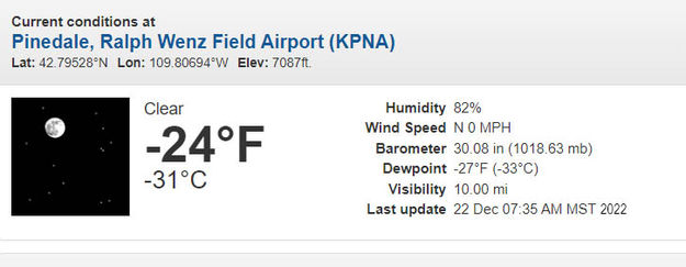 -24F in Pinedale. Photo by National Weather Service.