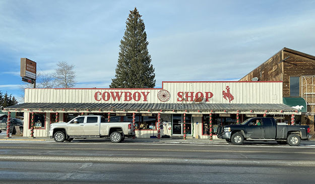 Cowboy Shop. Photo by Dawn Ballou, Pinedale Online.