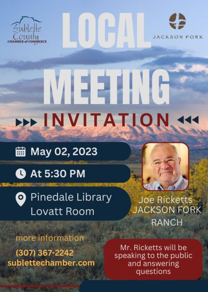 Meet Joe Ricketts. Photo by Pinedale Online.