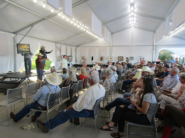 2022 Art Wine Auction. Photo by Dawn Ballou, Pinedale Online.