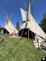 Tipis. Photo by Museum of the Mountain Man.