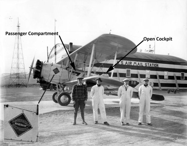 ARE Plane in Rock Springs. Photo by Sweetwater County Historical Museum.