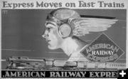 American Railway Express Poster. Photo by Pinedale Online.