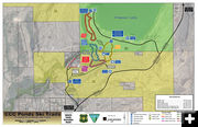 CCC Ponds Nordic Ski Trail Map. Photo by Sublette County Recreation Board.