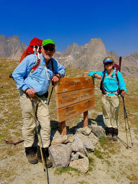 Fred & Sue Pflughoft at Jackass Pass. Photo by .