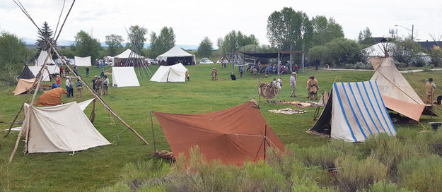 Mountain Man Camp. Photo by Pinedale Online.