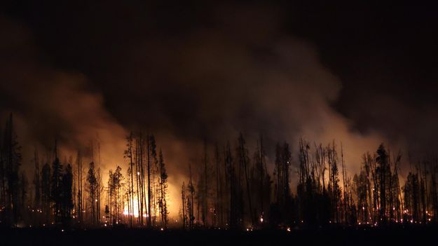 Near Strawberry Warming Hut. Photo by Teton Interagency Fire.