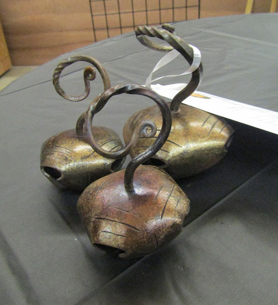 Hand forged sleigh bells. Photo by Pinedale Online.