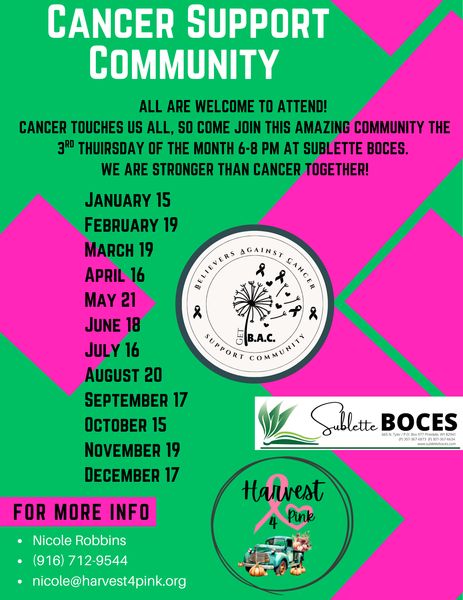 Cancer Support meetings. Photo by .