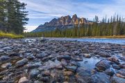 Castle Mountain And The Bow River. Photo by Dave Bell.