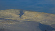 Beautiful Wind-Swept Snow-Covered Ridge. Photo by Dave Bell.