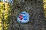 Wyoming Range National Recreation Trail Marker. Photo by Dave Bell.
