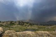 Rain Shower On Oeneis. Photo by Dave Bell.