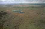 Aerial view of Soda Lake