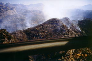 Half Moon fire on Monday afternoon