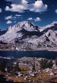 Fremont Peak and Island Lake. US Forest Service photo, Bridger-Teton National Forest.