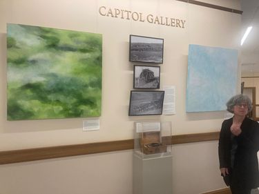 Ag exhibit at Wyoming State Capitol. Photo by Albert Sommers.