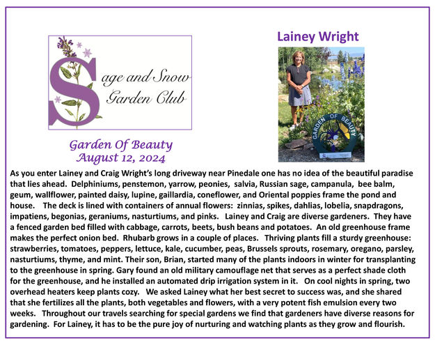 Lainey and Craig Wright. Photo by Sage & Snow Garden Club.