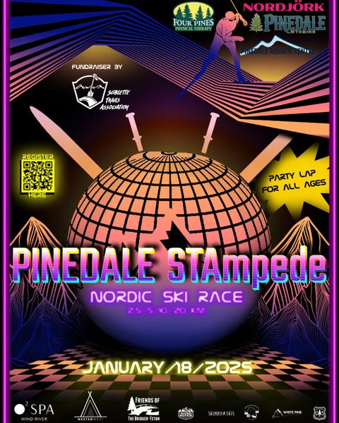 Pinedale STAmpede Nordic Ski Race 2025. Photo by .