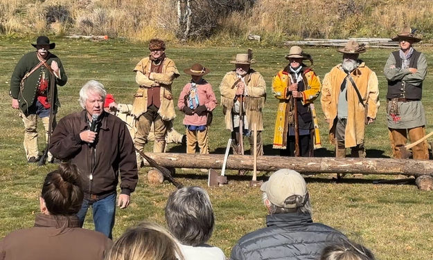 Presentation. Photo by Dawn Ballou, Pinedale Online.