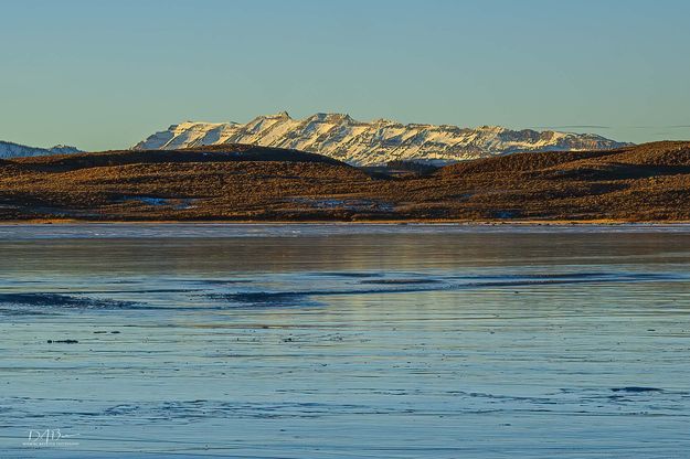 Sawtooth Over Willow Ice. Photo by Dave Bell.