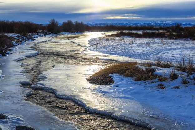 Winter Ice On The Green. Photo by Dave Bell.