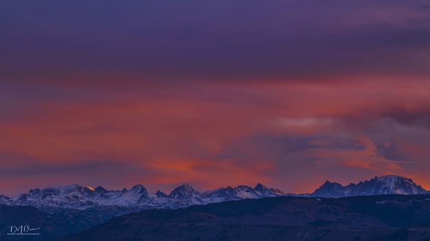 Alpenglow From Fremont To Gannett. Photo by Dave Bell.