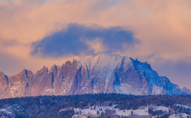 Fremont Peak Glows. Photo by Dave Bell.