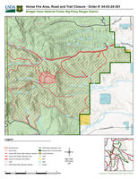 Horse Fire Closure Map