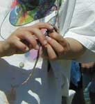 Putting a worm on the hook