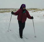 There are miles of roads and trails in the county for cross-country skiing. Pinedale Online photo.