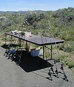 Poles ready and waiting for kids